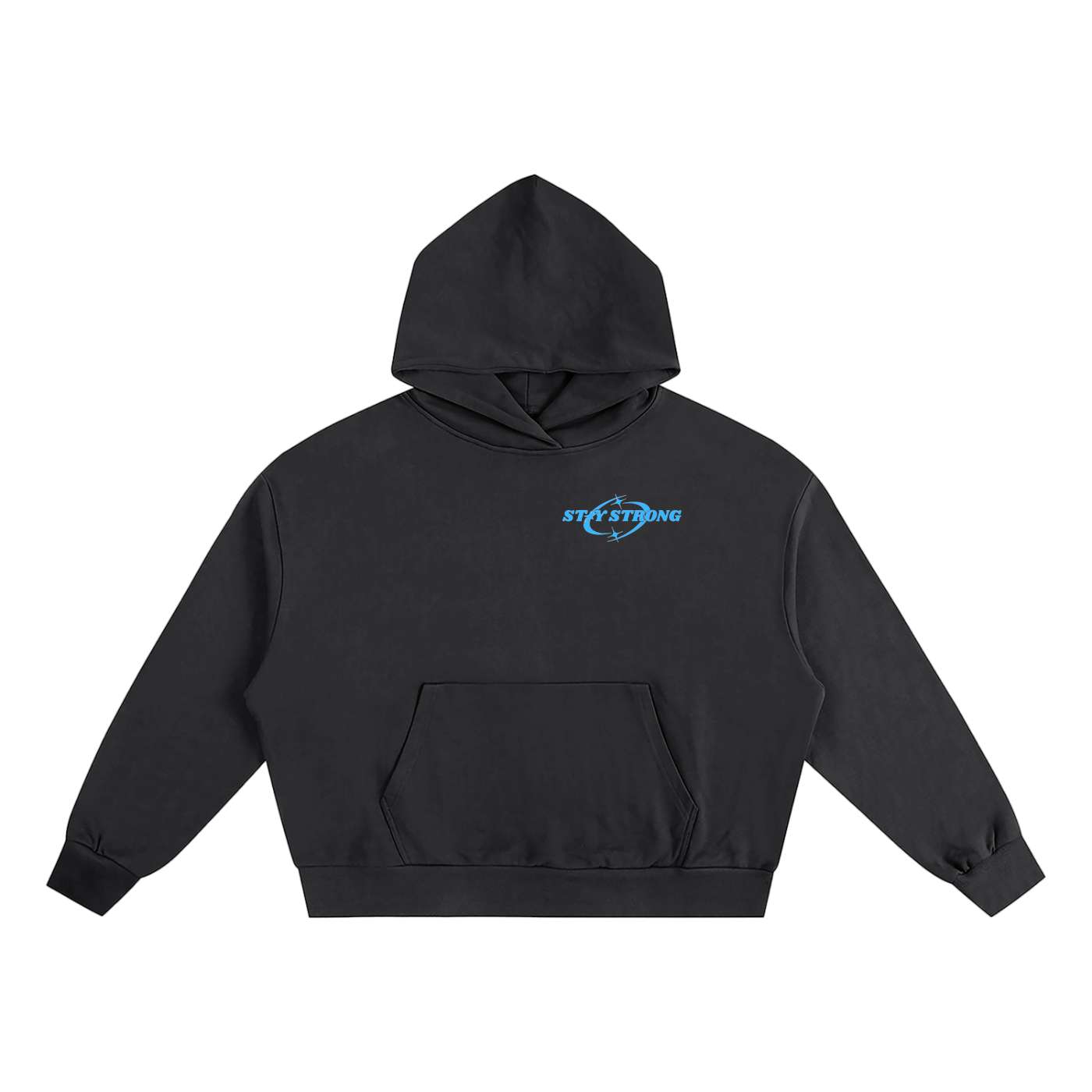STAY STRONG Boxy Oversized Hoodie