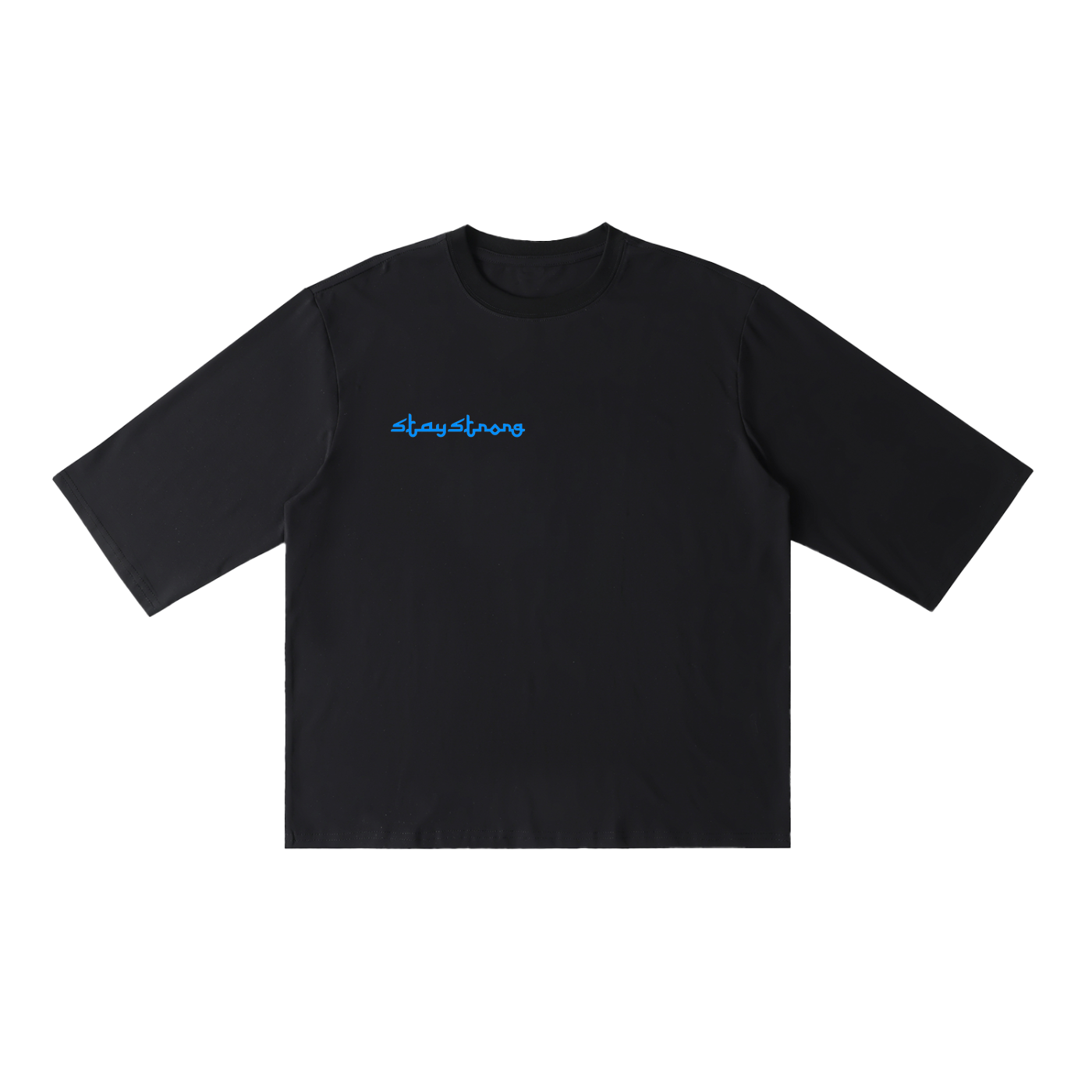 ERNEST HEMINGWAY Oversized Half Sleeve Ribbed T-Shirt