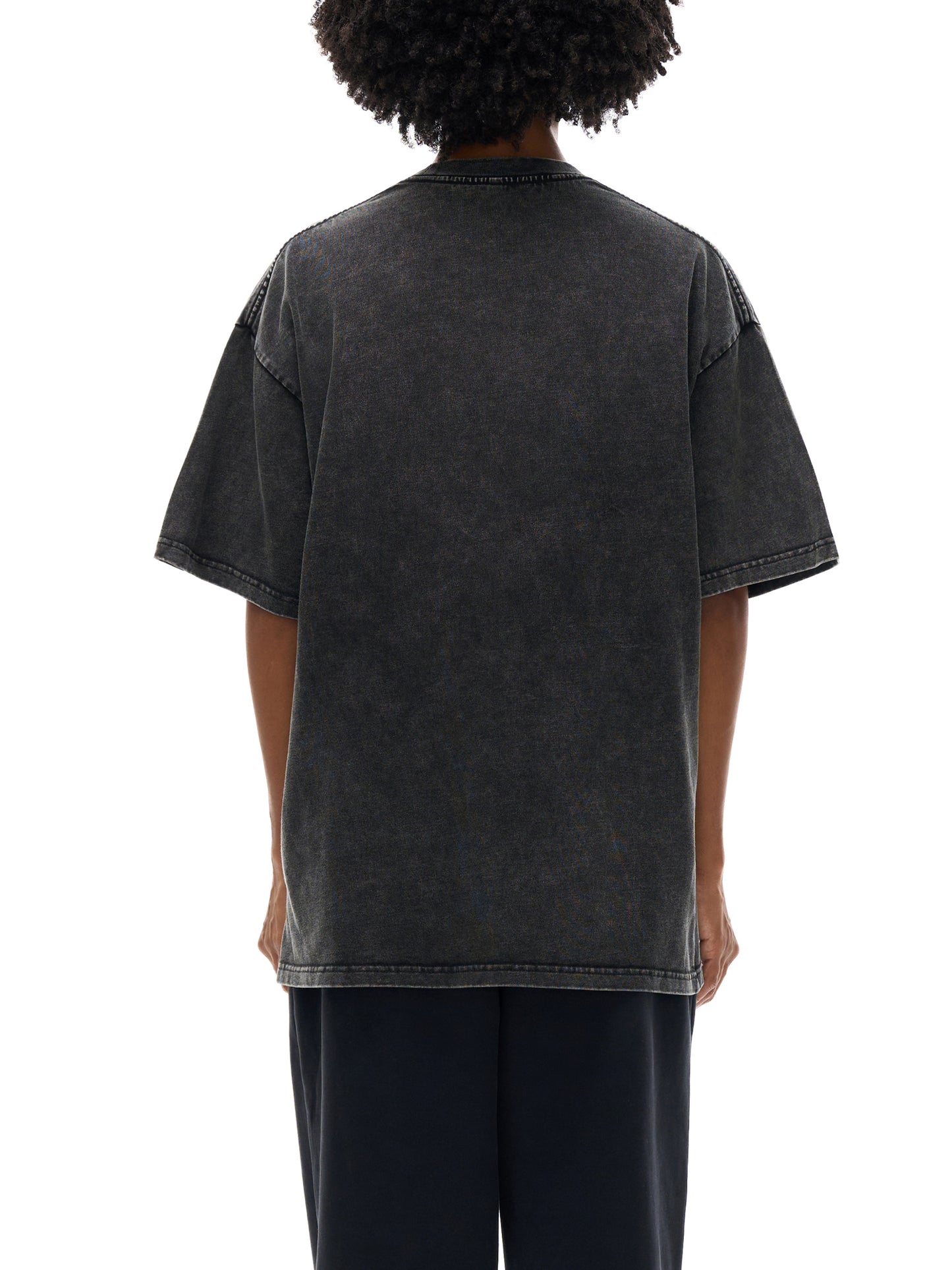 STAY STRONG Snow Washed Oversized Cotton T-Shirt